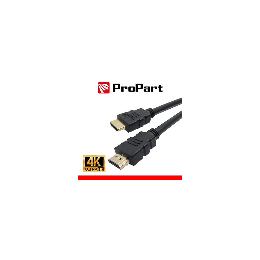 Cavo HDMI 2.0 High Speed 4K 3D con Ethernet 1m SP-SP NERO