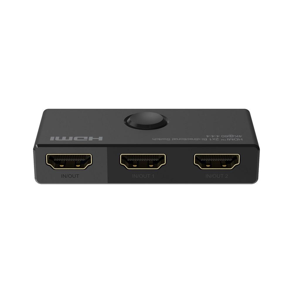 Switch HDMI 2x1, Splitter 1x2, 2 Porte bidirezionali, 4K@60