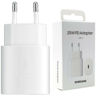 Carica Batteria EP-TA800NWE Samsung USB-C 25W Bianco