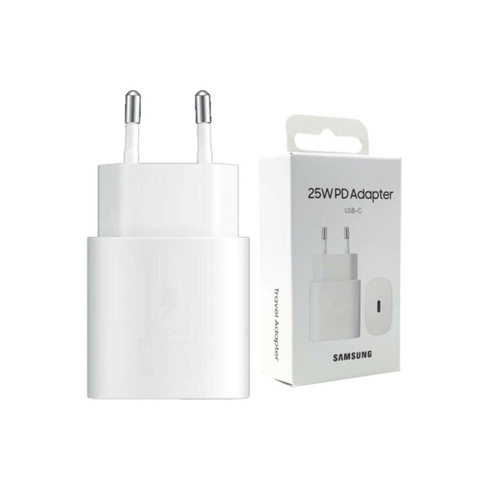 Carica Batteria EP-TA800NWE Samsung USB-C 25W Bianco