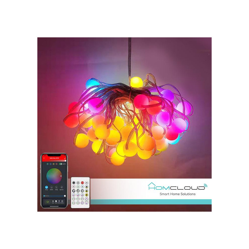 Catena 66 Sfere luminose Smart RGB-IC Wi-Fi + Bluetooth