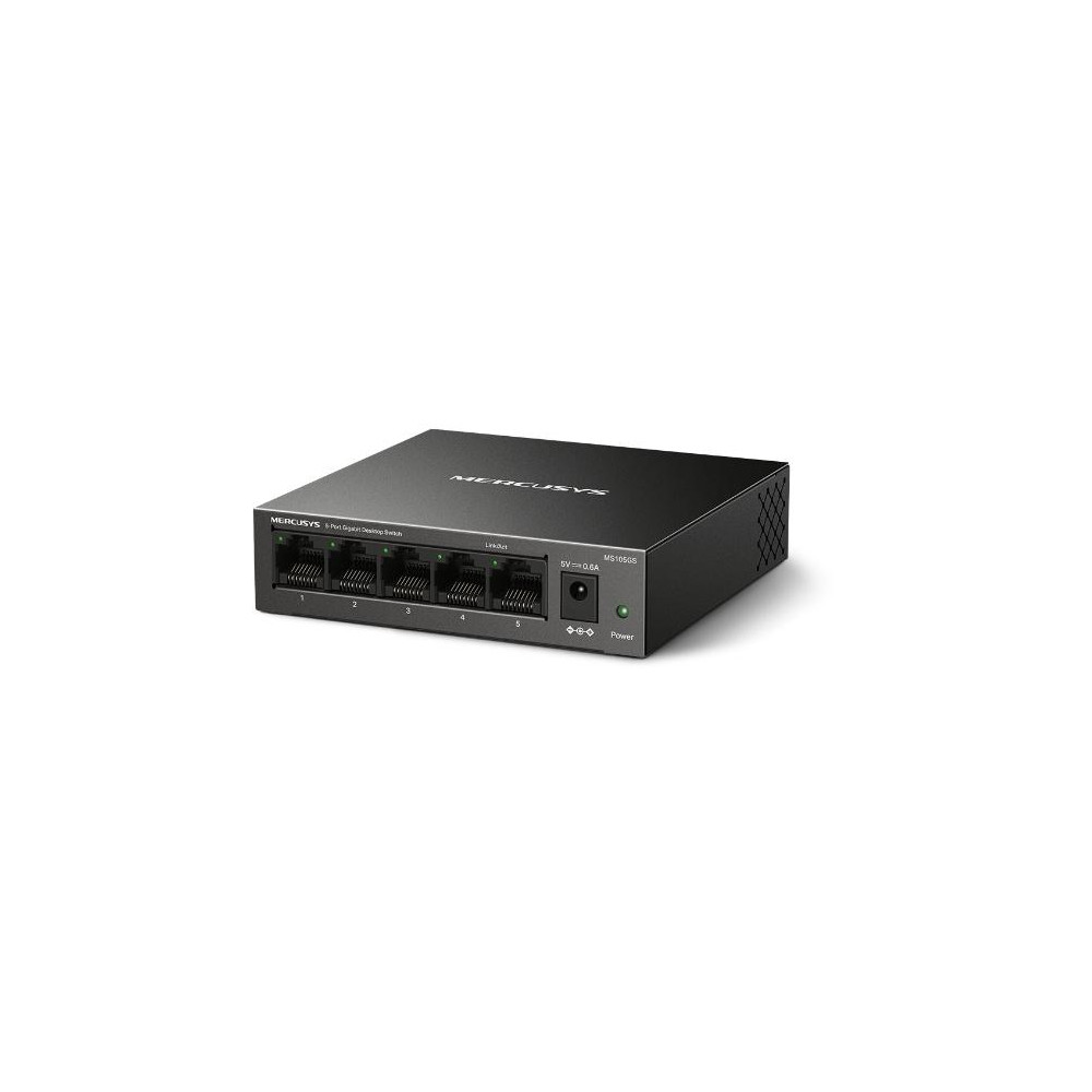 Switch Alim. PoE, 5-Porte 10/100/1000Mbps - Mercusys MS105GS