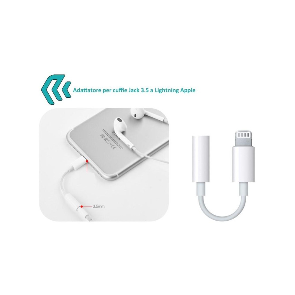 Adattatore per Audio Jack 3,5 a Apple Lightning iPhone