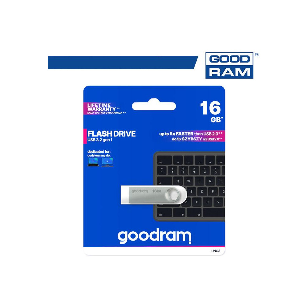 Pendrive GoodRAM 16GB UNO3 USB 3.2 - retail blister