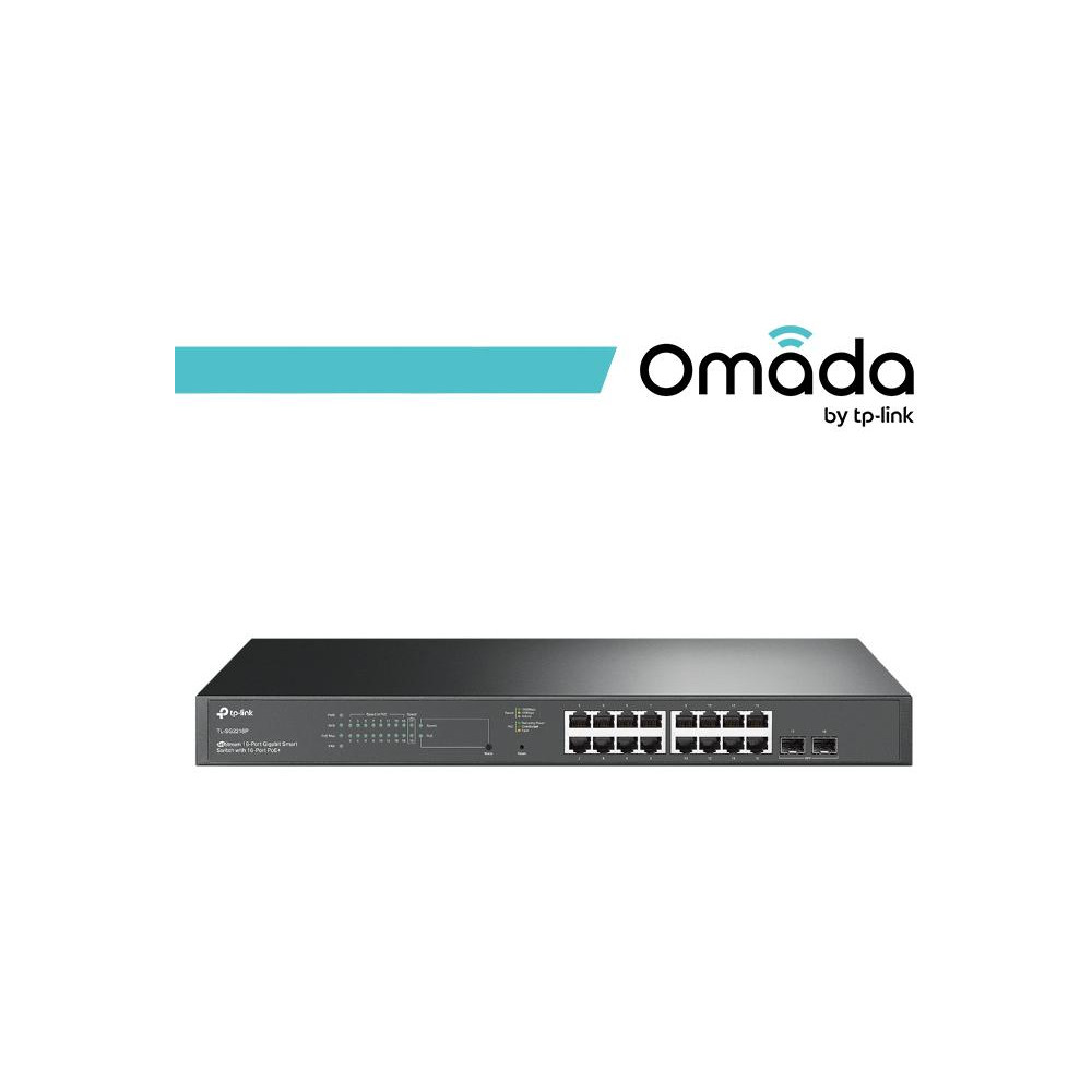 Omada Switch Smart Gigabit 18 Porte di cui 16 PoE+ - SG2218P