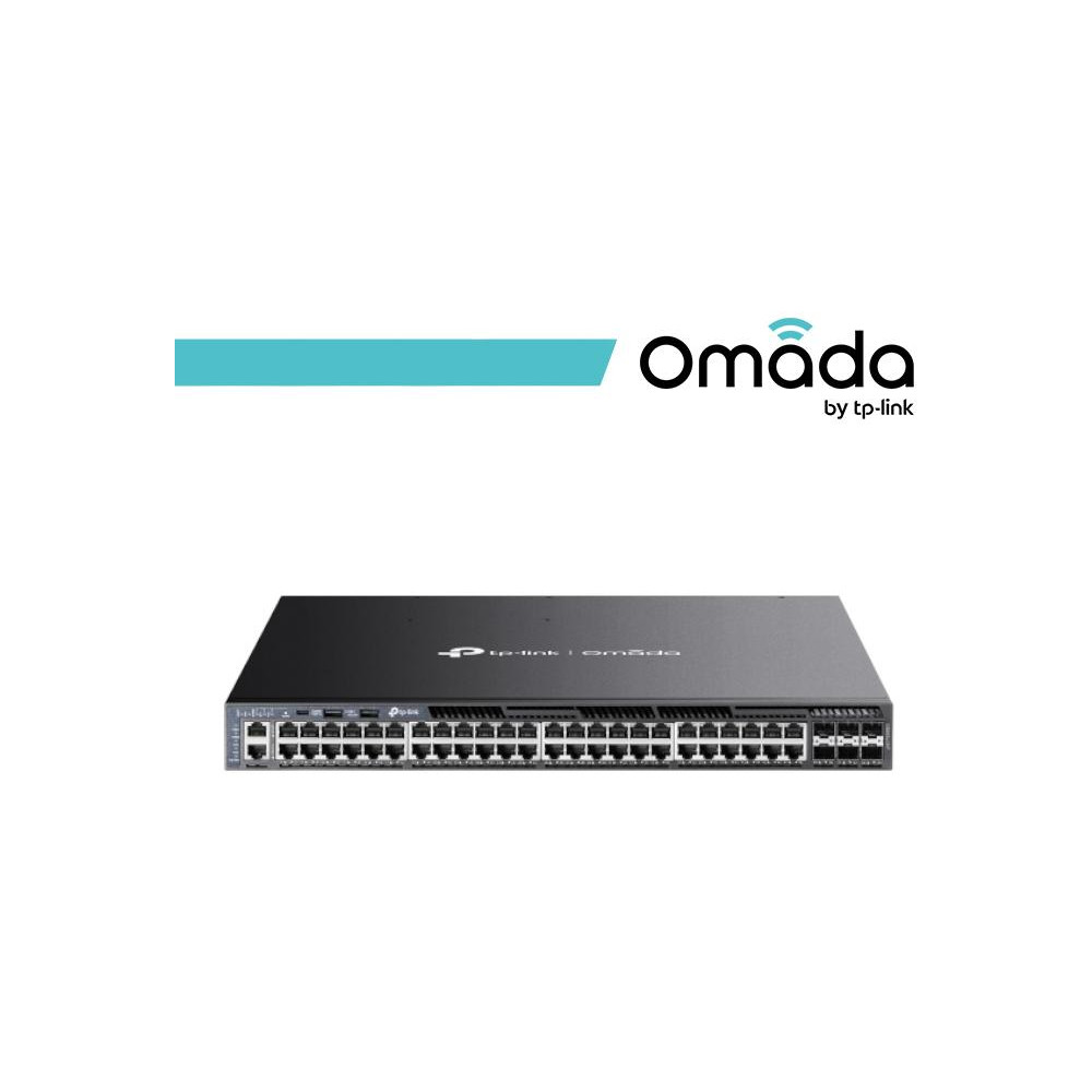 Omada Switch Managed L3 Stackable con 48 Porte Gigabit PoE+ - SG6654XHP