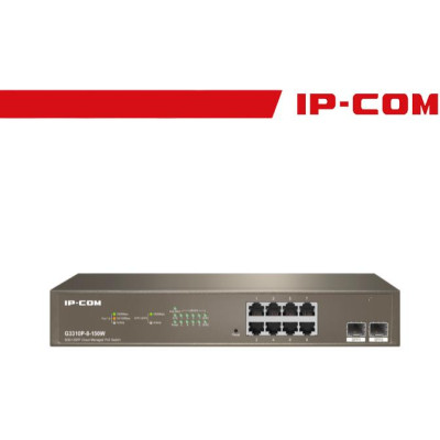 IP-COM Switch PoE Cloud Managed 8GE+2SFP 150W - G3310P-8-150W