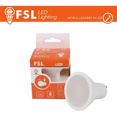 GU10 lampadina LED 8W alta luminosità - 6500K,  850lm, 100°