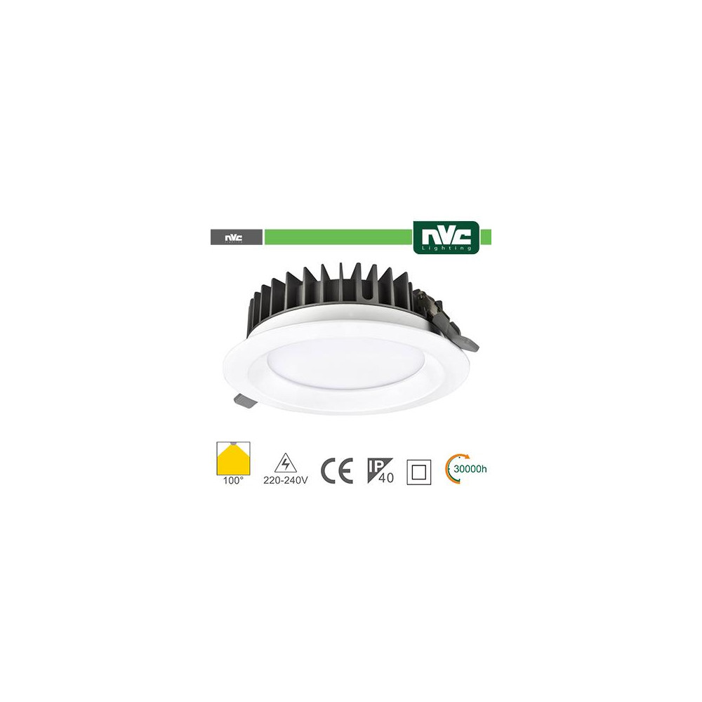 Downlight LED IP40 20W 5700K 1800LM 100º FORO:150mm