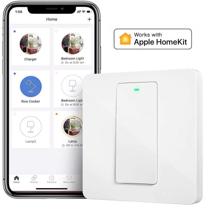 Meross Interruttore a parete Wi-Fi Smart - 220V / 1 WAY - Apple HomeKit