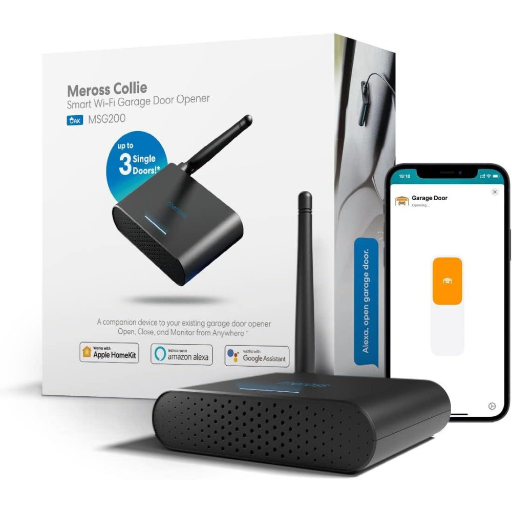 Meross Centralina Apriporta garage Smart Wi-Fi - 3 porte - Apple HomeKit