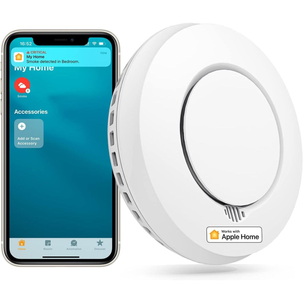 Meross Rilevatore Fumo Smart RF [EN 14604] - Apple HomeKit