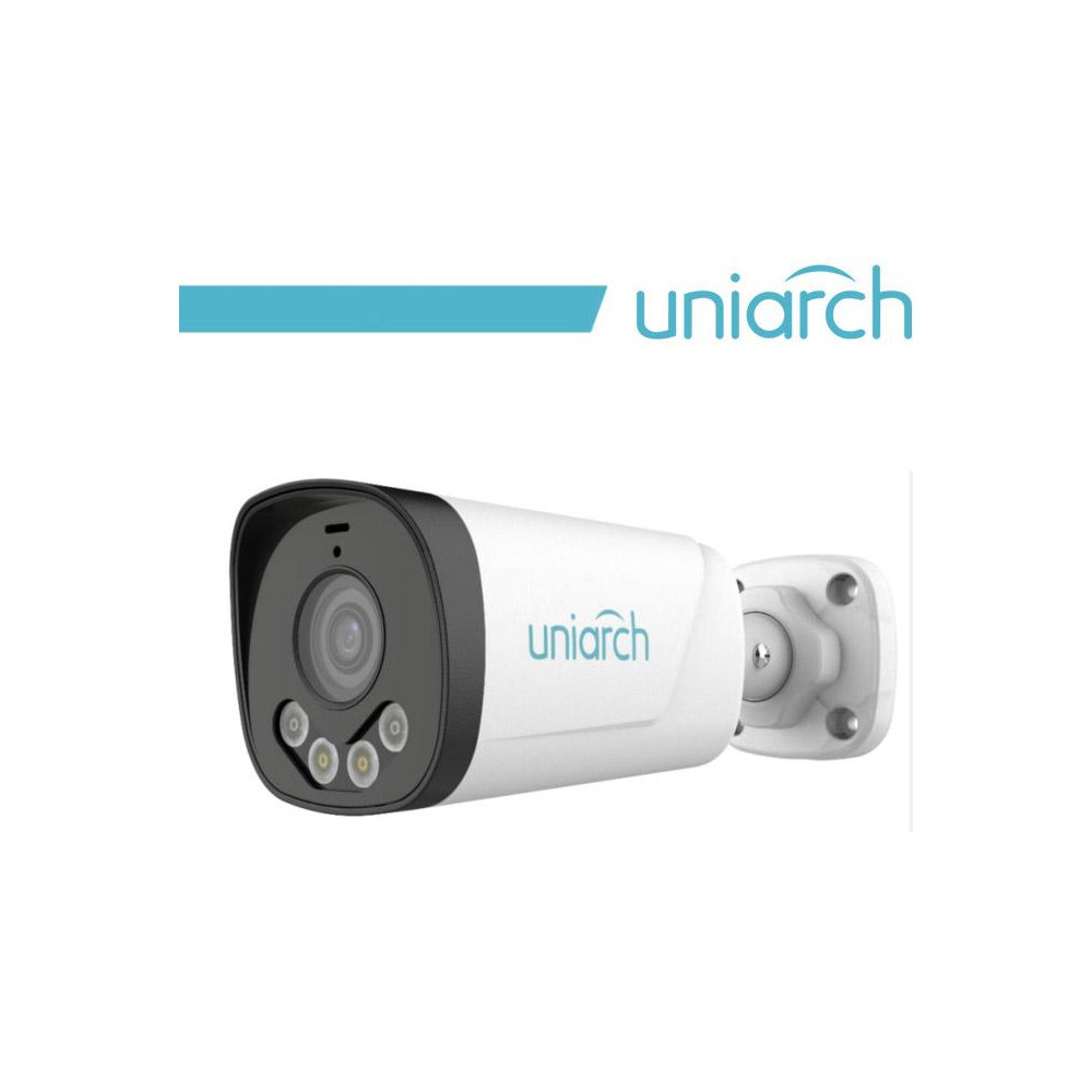 3MP Uniarch Bullet IPCamera,Ottica fissa 4.0mm, Dual Light