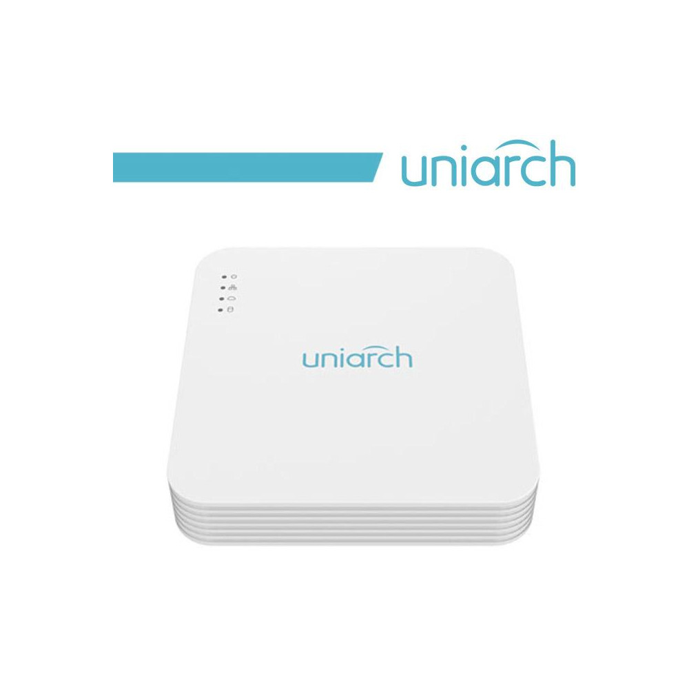 NVR Uniarch 4 Canali 8 Megapixel, 4 Porte PoE