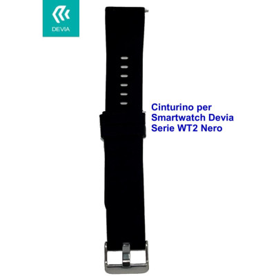 Cinturino per smartwatch Devia Serie WT2 Nero