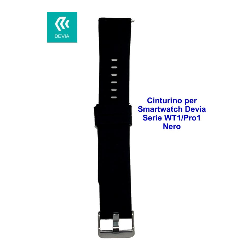 Cinturino per smartwatch Devia Serie WT1 / Pro1 Nero