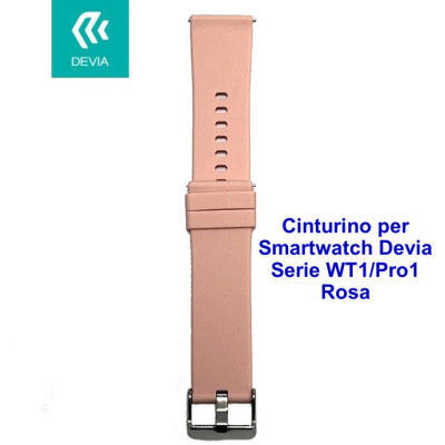 Cinturino per smartwatch Devia Serie WT1 / Pro1 Rosa