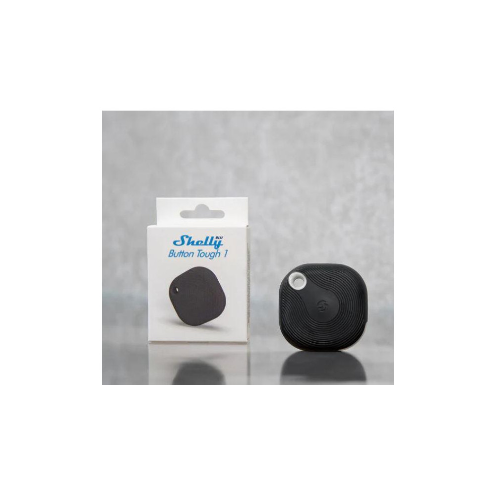 Shelly BLU Button Tough 1 Black - Pulsante Smart Bluetooth IP54 Nero