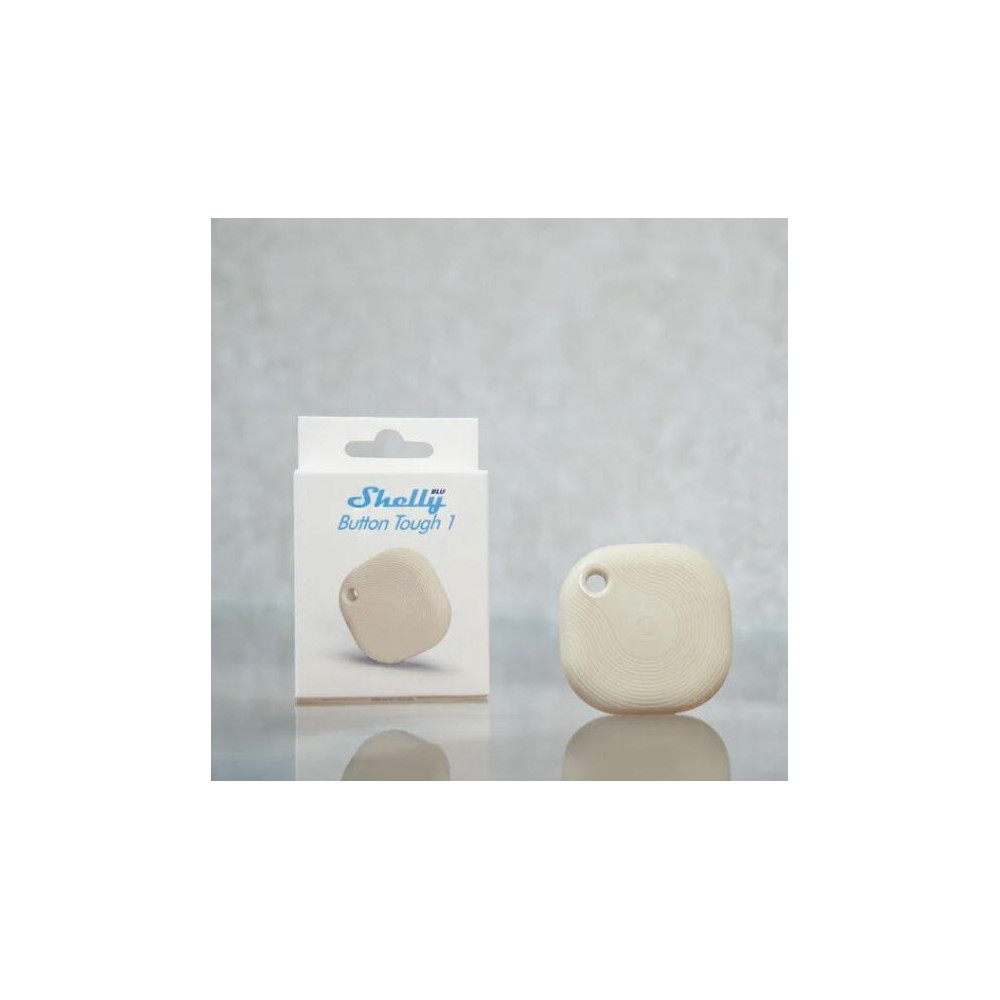 Shelly BLU Button Tough 1 Ivory - Pulsante Smart Bluetooth IP54 Bianco