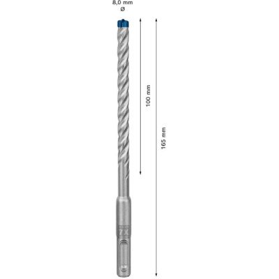 Punta SDS plus-7X Expert 8x100x165 mm