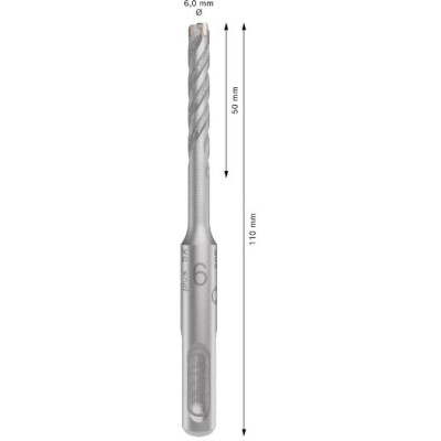 Punta SDS plus-5X 6x50x110 mm