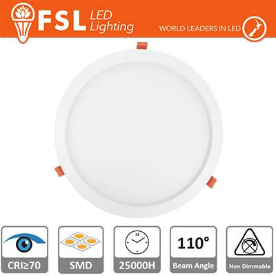 Downlight LED IP20 9W 4000K 600LM 110° FORO:135mm