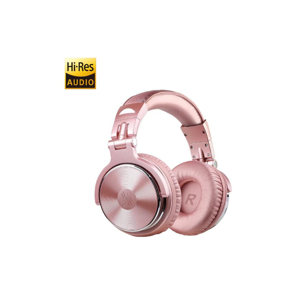 OneOdio Studio Pro 10 Hi-Res Cuffie DJ Cablate c/ Shareporte e Microfono Pink