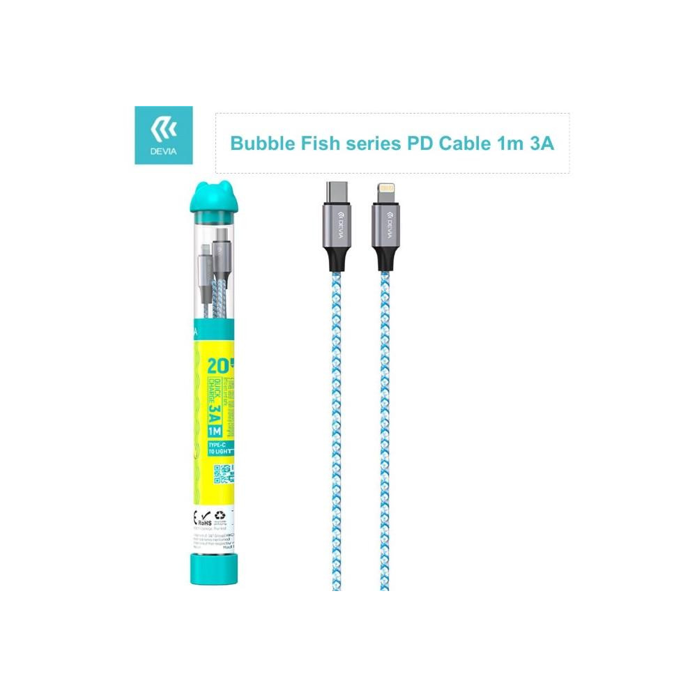 Cavo Bubble Tipo-C - Lightning 3A Per carica rapida PD Nero