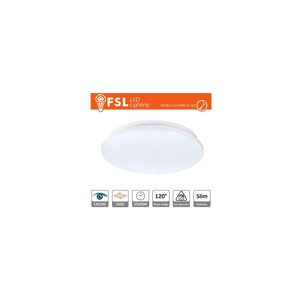 Plafoniera LED 25W 4000K 120° 38x5,5cm CRI80