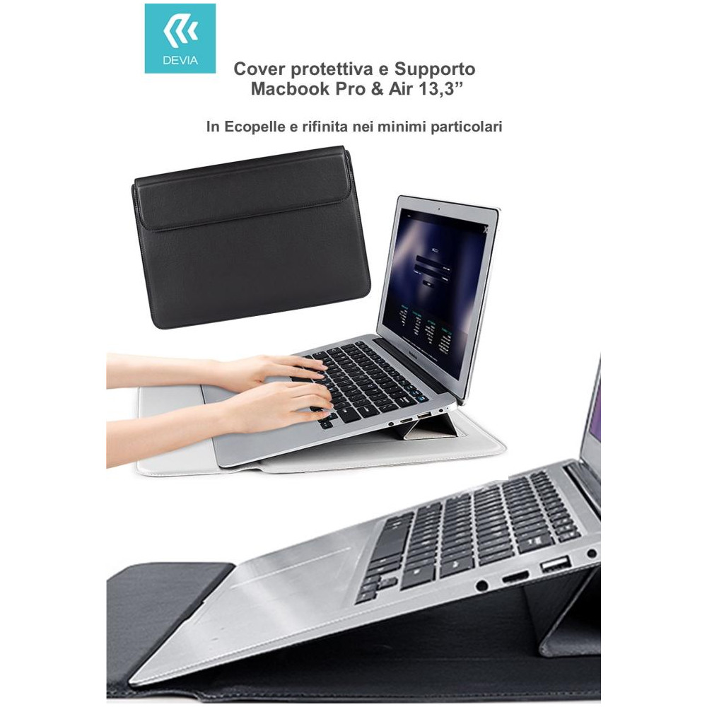 Cover protettiva per Macbook Pro e Air 13,3 2020 colore Nera