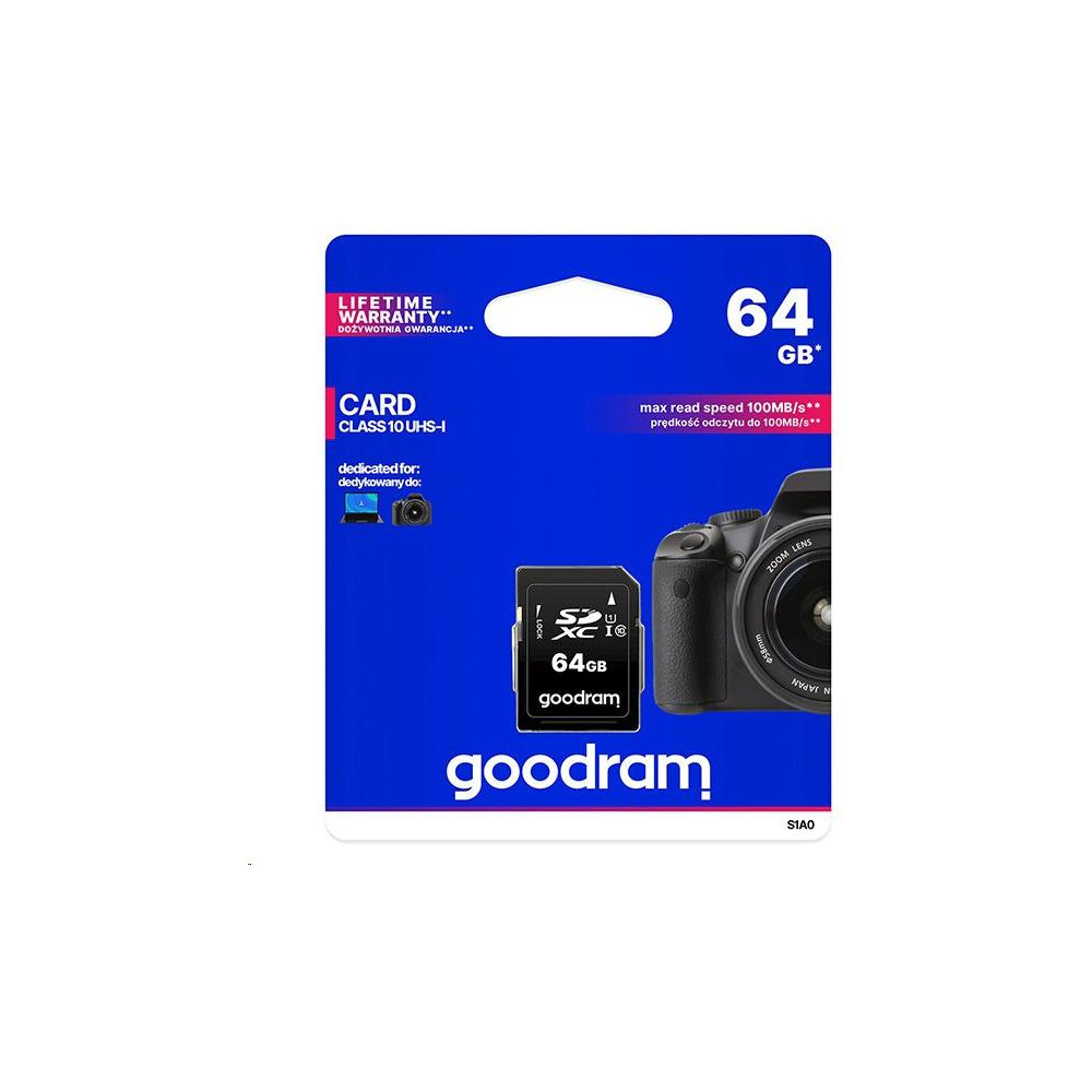 Scheda SD 64GB SDXC Goodram - blister retail