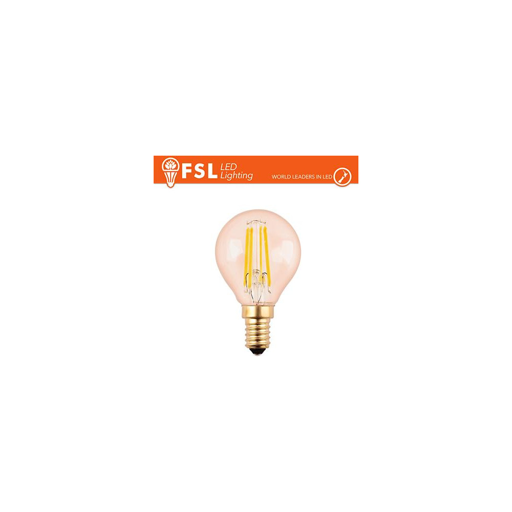 Lampada Sfera Filamento Ambra - 4W 2200K E14 330LM