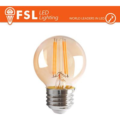 Lampada Sfera Filamento Ambra - 4W 2200K E27 330LM