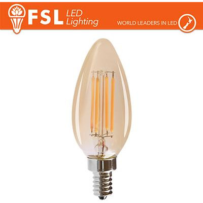 Lampada Oliva Filamento Ambra - 4W 2200K E14 330LM