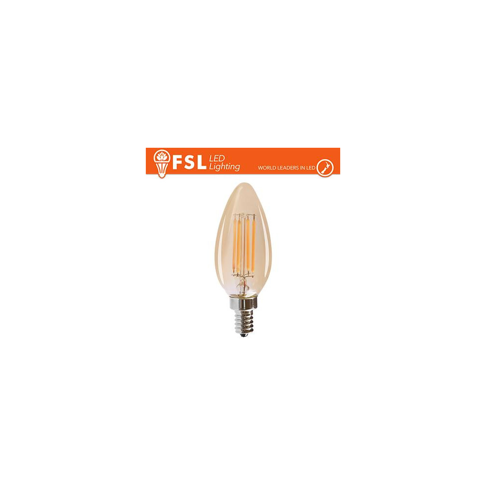 Lampada Oliva Filamento Ambra - 4W 2200K E14 330LM