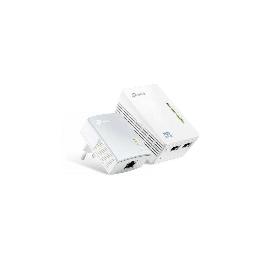 Kit 2 powerline WiFi 2.4 GHz AV600 2+1 porte LAN TL-WPA4220