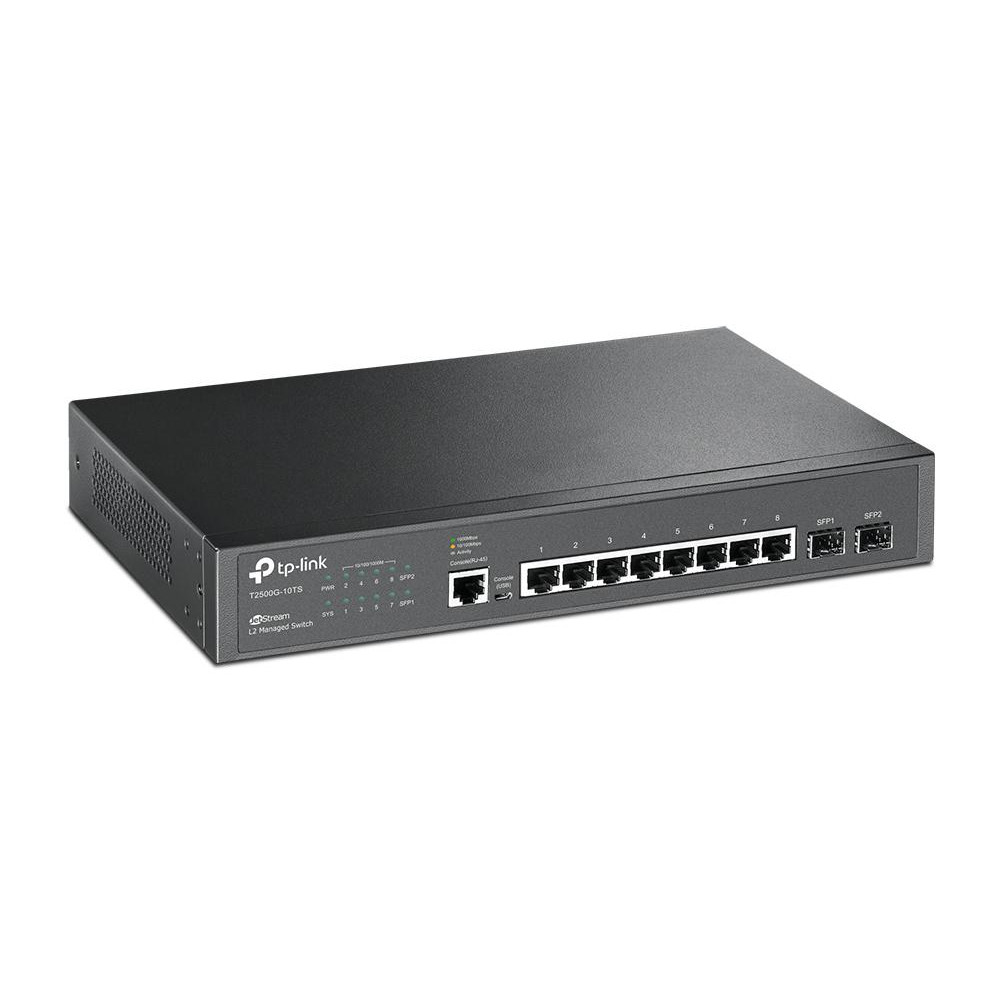 Switch Managed L2 8 Porte Gigabit con 2 Porte SFPT2500G-10TS