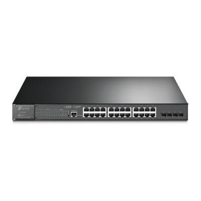 Switch 24 Porte Gigabit PoE+ e 4 Slot SFP Jetstream OmadaSDN