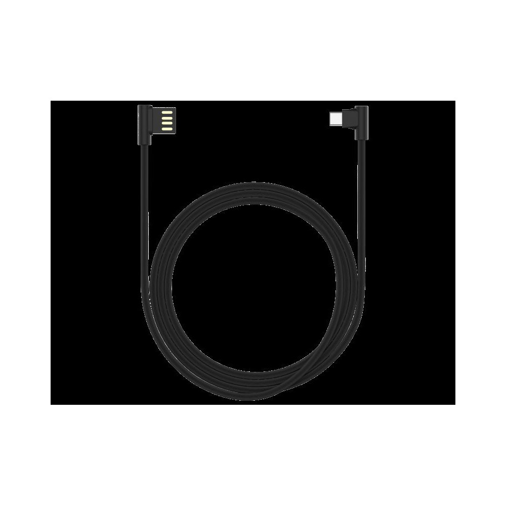 Cavo King USB - Type-C ad angolo 90° Nero