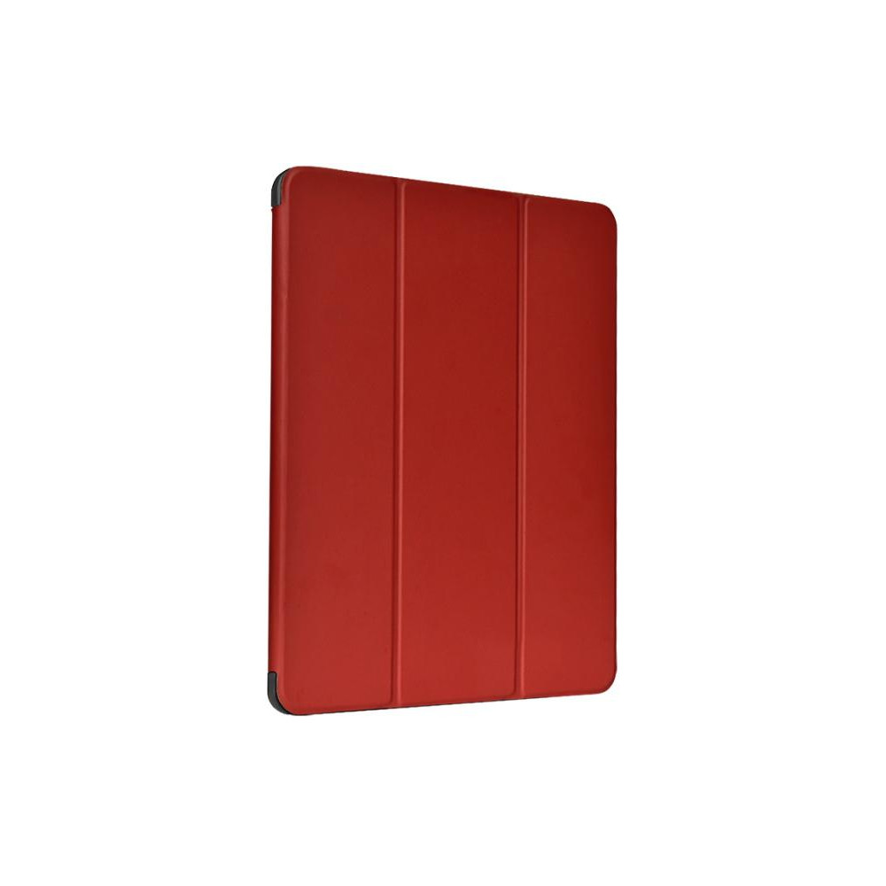 Cover iPad Pro 12.9 2021 in pelle con supporto pencil Rossa