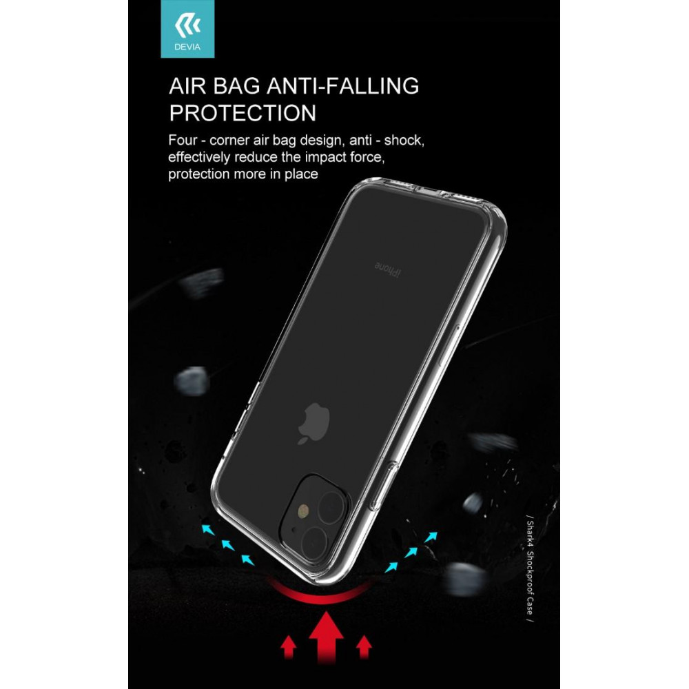 Cover Shark 4 Protezione TPU Trasparente per iPhone 11