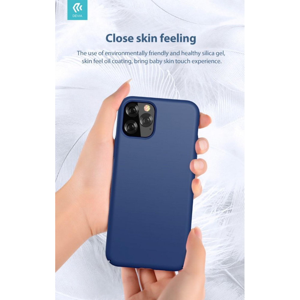 Cover in Silicone e protezione camera per iPhone 11 Blu