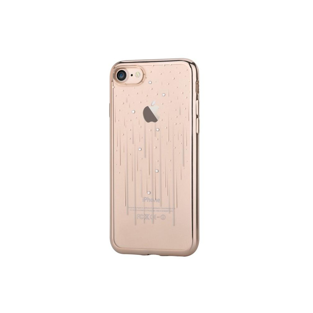 Cover Soft Crystal Meteor Swarovsky iPhone 7 Plus Cham. Gold