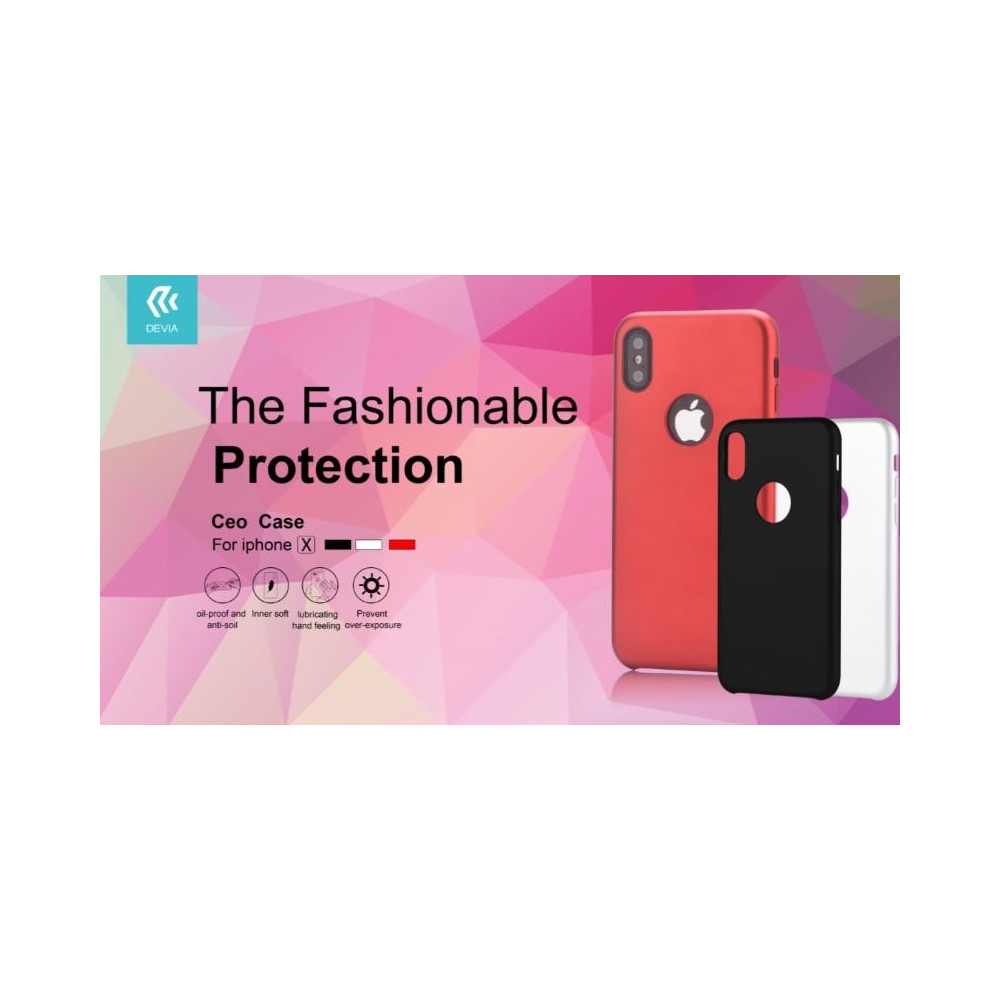 Cover Devia Ceo Original per iPhone X Rossa