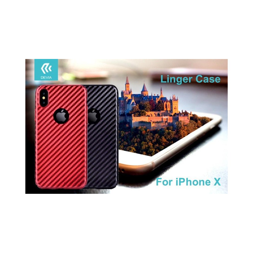 Cover Linger per iPhone X Nera 