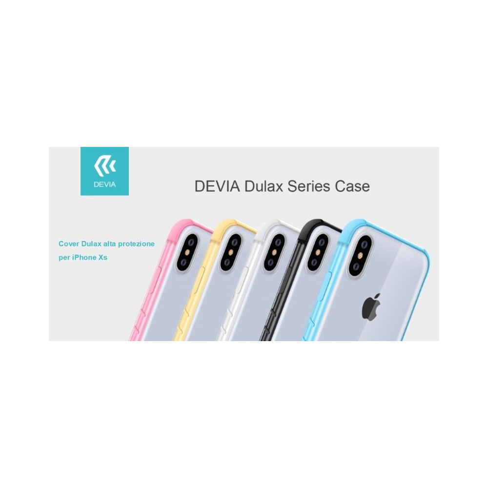 Cover Dulax alta protezione per iPhone Xs 5.8 Bianca