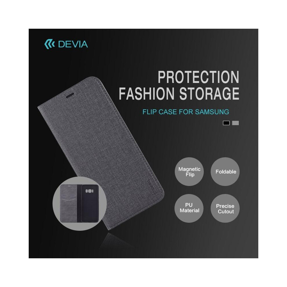 Cover a libro Flip Case per Huawei P8 lite Smart Nera