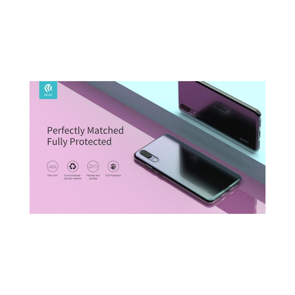 Cover protezione PP Devia per Huawei P20 Trasparente