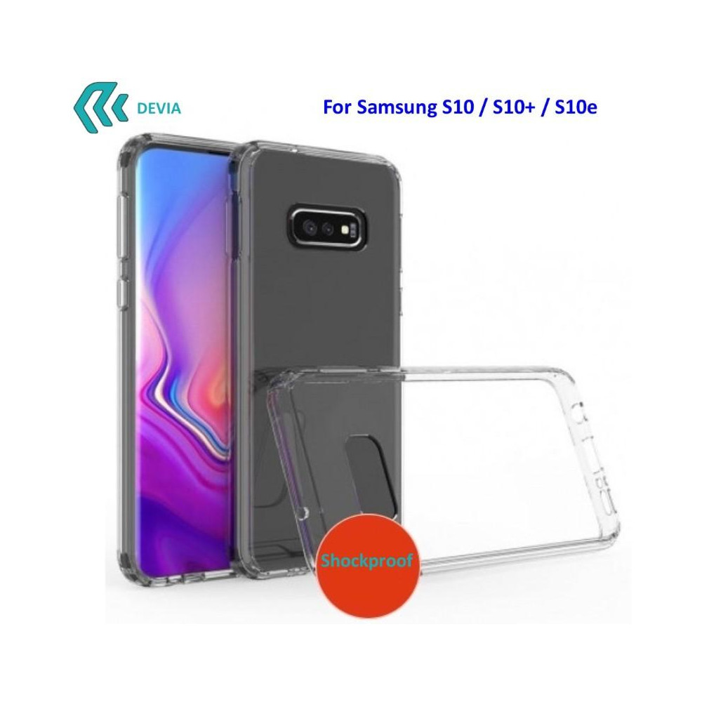 Cover Alta Protezione per Samsung S10+ in TPU Trasparente