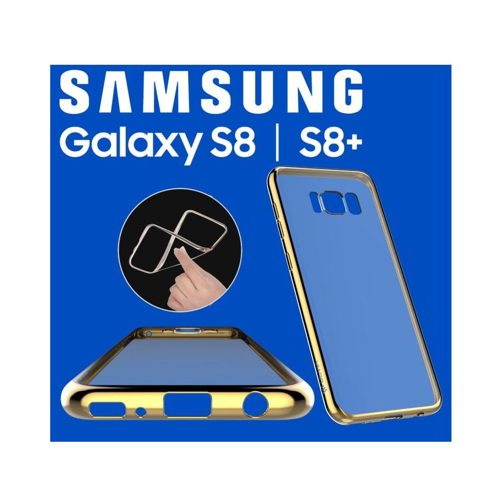 Cover Glitter Soft per Samsung S8 Champagne Gold